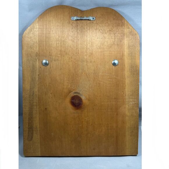 Vintage Handmade  Wooden Note Pad Wall Hanging - Picture 3 of 5